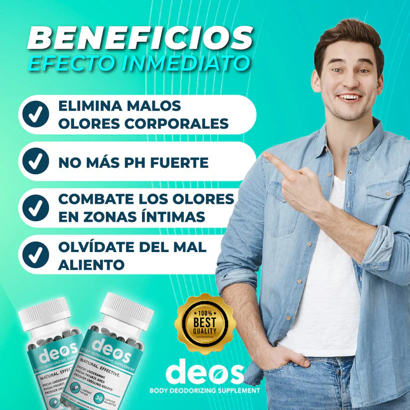 PROMO 2x1 Deos™ actúa desde adentro — toma 1 cápsula y compruébalo.