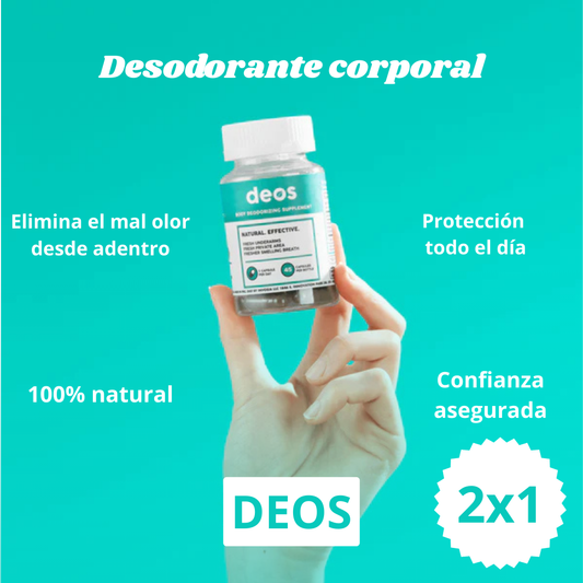 PROMO 2x1 Deos™ actúa desde adentro — toma 1 cápsula y compruébalo.