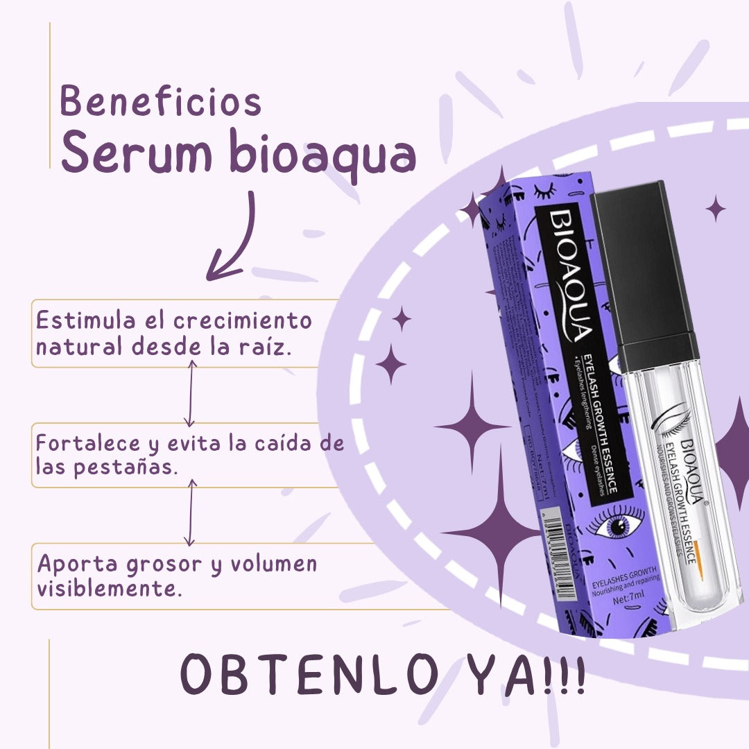 Bioaqua Sérum Para Pestañas - ¡Basta De Pestañas Cortas!