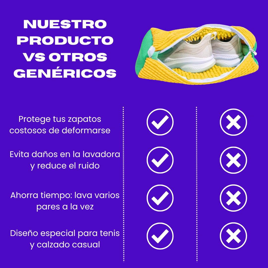 ZapBag - Bolsa Funda para Lavar Zapatos - ¡Protege el calzado!