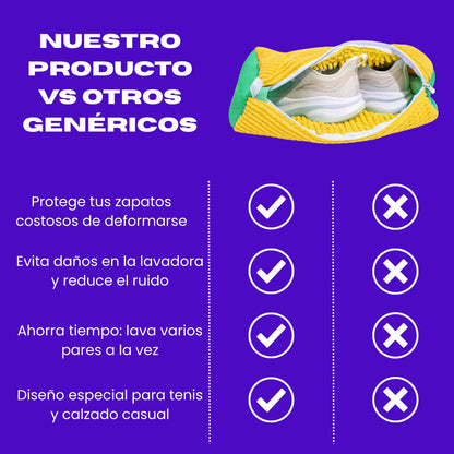 ZapBag - Bolsa Funda para Lavar Zapatos - ¡Protege el calzado!