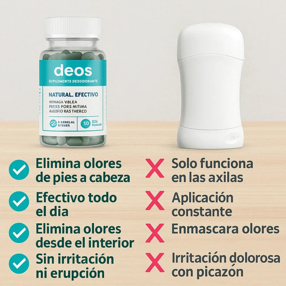 PROMO 2x1 Deos™ actúa desde adentro — toma 1 cápsula y compruébalo.