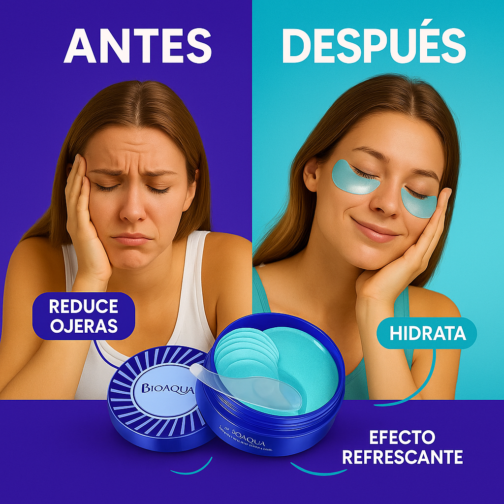 Bioaqua Parches Hidrogel Para Ojeras - ¡Elimina las ojeras en poco tiempo!