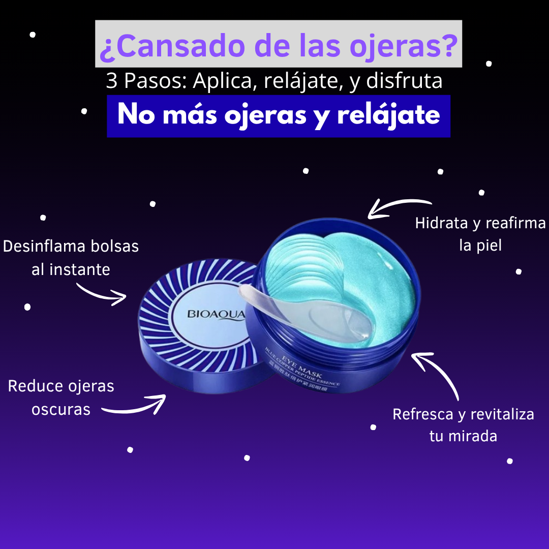 Bioaqua Parches Hidrogel Para Ojeras - ¡Elimina las ojeras en poco tiempo!