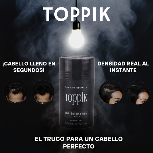 TOPPIK-FIBRAS CAPILARES- ¡Disimula la caída de cabello!